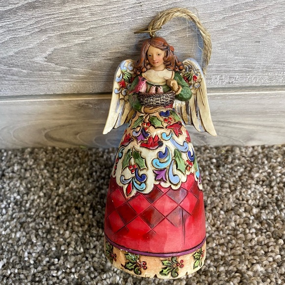 Jim Shore Angel Ornament Winter On The Wing Heartwood Creek 2010 Enesco - Picture 2 of 6